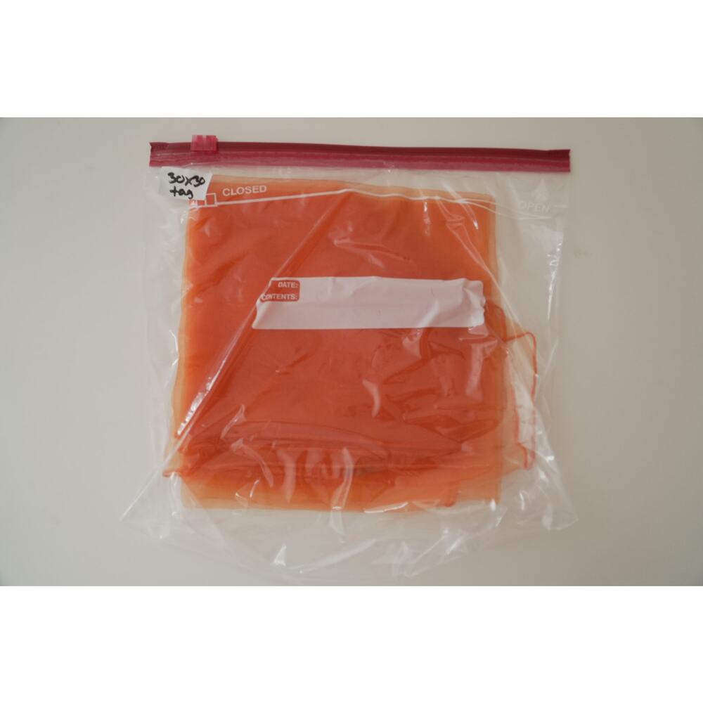 Orange Sheer Square Scarf 30x30 Lightweight Chiffon Style Neck Hair Wrap Bandana - Picture 11 of 11